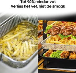 Dewelling KDFO-5511DTW XXL 12L Two Zone Airfryer met afneembare scheidingswand – 2600W Heteluchtfriteuse met zichtvenster — thumbnail 7