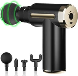 FlexVer® Massage Gun - Pistool - Theragun - 4 Opzetstukken - Zwart — thumbnail 1