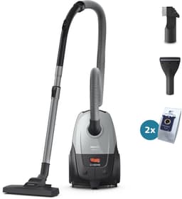 Philips 2000-Serie Stofzuiger met Zak - 800 W - Compact & Lichtgewicht - HEPA-filtersysteem - 9 meter bereik - Meubelmondstuk - Inclusief S-Bags - (XD2142/12) — thumbnail 1