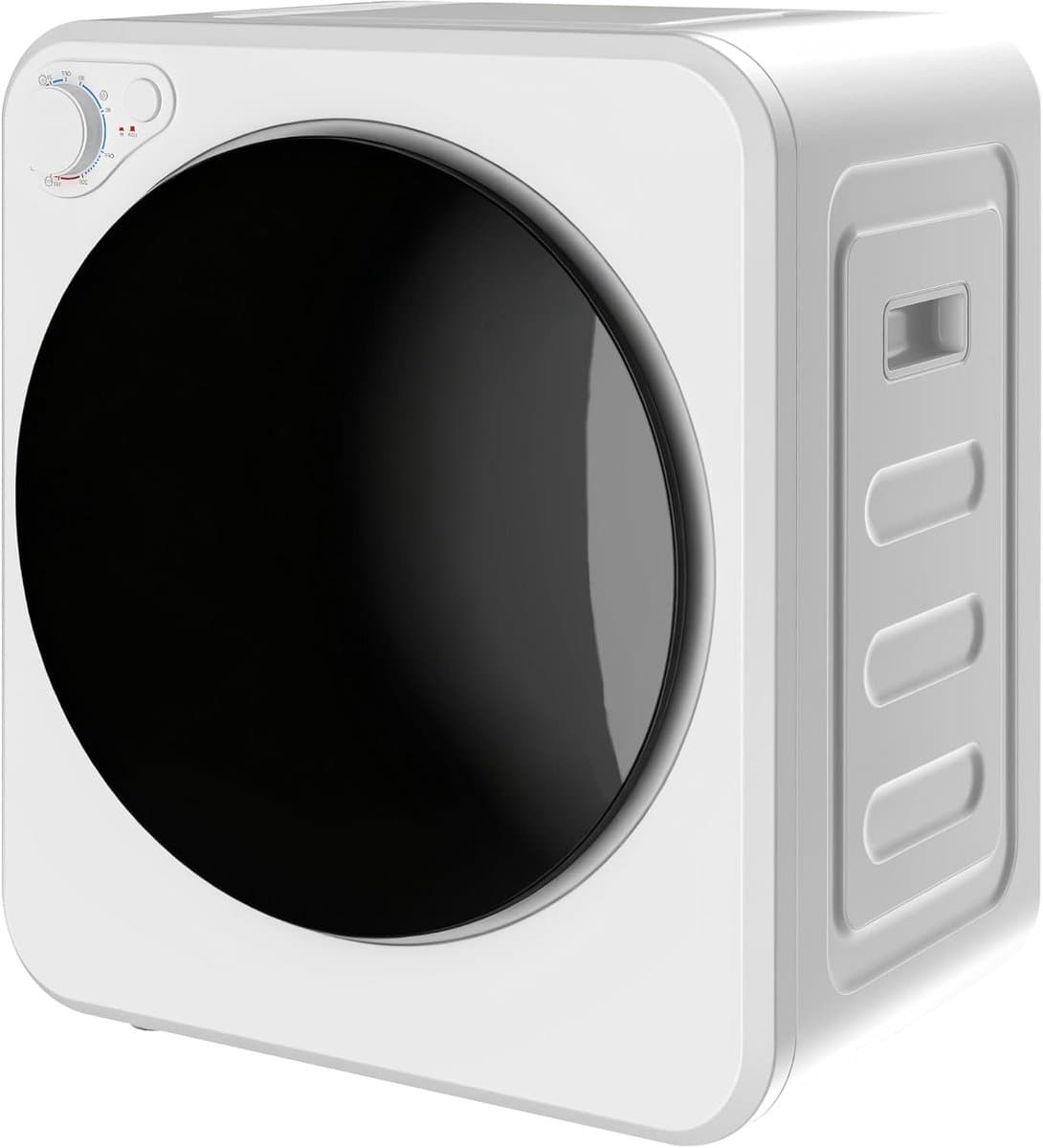 Mini Wasdroger – Kleine Droger – Compacte Wasdroger – Opbouwdroger – Luchtafvoerdroger – 5 Programma’s – Roestvrijstalen Omkeerbare Trommel – 800W/400W Vermogen — afbeelding 1