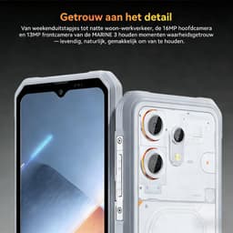 OSCAL MARINE 3 Robuuste Smartphone - 24GB RAM+128GB ROM - 5000mAh Robuuste Telefoon - 6,56 Inch - IP68 IP69K - Dual SIM 4G - Android 16 - BT5.0 - NFC GPS - Zwart — thumbnail 4