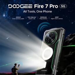 DOOGEE Fire 7 Pro Robuuste smartphone 5G - 32GB RAM - 256GB ROM - 13000mAh 33W - 6,56 inch - IP68/IP69K Outdoor Telefoons - Android 15 - Nachtzicht, Face ID, NFC, GPS, OTG - Zwart — thumbnail 14