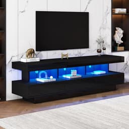 TV Meubel 160 cm met RGB LED Verlichting en Opbergruimte — thumbnail 4