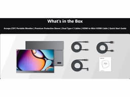 Arzopa Z3FC - Ultradun 2.5K Draagbare Monitor 16 inch – 180hz Gaming - Reisbundel met Beschermhoes – USB-C & Mini HDMI – Ingebouwde Kickstand – Voor Laptop, Mac & Smartphone & Switch — thumbnail 2