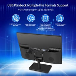 17 inch (43,2 cm) LED TV met 12V Aansluiting - HDMI, USB, VGA - Ideaal voor Caravan of Boot — thumbnail 6