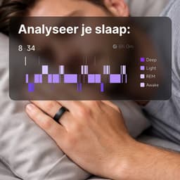 Kuno Ring 2 – Smart Ring – Slaapmonitor – Hartslag & Activiteitentracker – Stappen & Calorieën Meten – Zonder Abonnement – Waterbestendig – Goud – Maat 10 — thumbnail 12