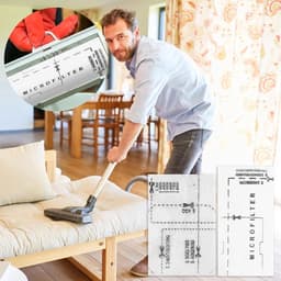 16 stuks - geschikt voor Miele GN、C1、C2、C3Complete Stofzuiger filter filter kit voor het vervangen van de installatie-miele stofzuiger onderdelen-8 filterkatoenen - 8 filterzakken — thumbnail 5