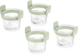 Lékué Airfryer Mini Ovenschaal ø 11 cm - Set 4-delig - Glas - Transparent — thumbnail 1