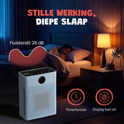 JC Pets Luchtreiniger / Air purifier met HEPA 13 Filter en Voorfilter - Huisdiermodus & App - Luchtfilter tegen Haren, Kattenbakgeur, Allergieën, Huisstofmijt en Hooikoorts - Luchtkwaliteitsindicator - Ruimtes tot 100 m²- CADR 246 m³/h — thumbnail 8