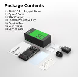 DOOGEE Blade 20 Pro - Robuuste Smartphone - Robuuste Telefoon - 24GB RAM + 256GB ROM（2TB/TF) - 11800mAh/18W - 6.6 Inth HD+ IPS+90Hz - 125dB Luidsprekers - Nachtzichtcamera - Face ID - Triple card slot - Rood — thumbnail 7
