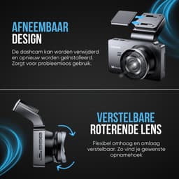 AZDome M63 Pro 1CH dashcam - 2023 model - Ultra 4K resolutie - Wifi - Gps - Parkeerstand - 64gb Micro SD - 3.0 inch Lcd - dashcam voor auto — thumbnail 6