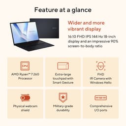 ASUS Vivobook 18 M1807HA-S8087W - Laptop - 18.4 inch — thumbnail 2