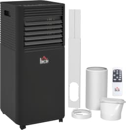 HOMCOM-Draagbare airconditioner-ABS-30.5x32.5x67.8cm-Zwart — thumbnail 1