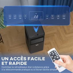 HOMCOM-Draagbare airconditioner-ABS-30.5x32.5x67.8cm-Zwart — thumbnail 3