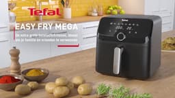 Tefal Easy Fry Mega EY855B - Airfryer - 7,5L - 1700W - Voor Grote Gezinnen - Grijs — thumbnail 8