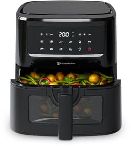 KitchenBrothers Airfryer XXL - PFAS-Vrij - 1800W - 7.5L - Heteluchtfriteuse - Dual Heating - 50ºC tot 200ºC - 10 Kookprogramma's - Zwart — thumbnail 1