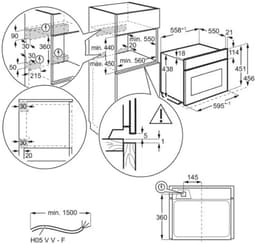 AEG TK8NK721B - 8000 serie - inbouw combi-oven (45 cm) — thumbnail 2