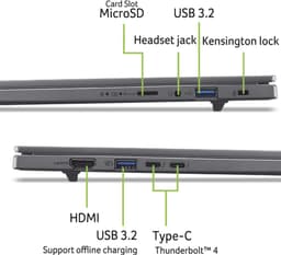 Acer Aspire 16 AI A16-52M-709S - Copilot+ Laptop - 16 inch - 120 Hz — thumbnail 4