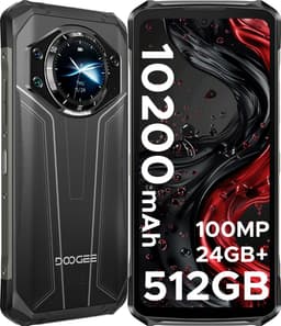 DOOGEE S119 4G - Robuuste Smartphone - Robuuste Telefoon - 24GB RAM + 512GB ROM /2TB TF - 10200 mAh /33W - 6,72'' FHD+ IPS - 1,32 achterkant - 20MP nachtzichtcamera - NFC - Face ID - Drie kaarten - Zilver — thumbnail 1