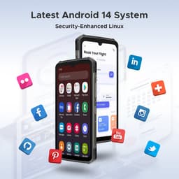 DOOGEE S119 4G - Robuuste Smartphone - Robuuste Telefoon - 24GB RAM + 512GB ROM /2TB TF - 10200 mAh /33W - 6,72'' FHD+ IPS - 1,32 achterkant - 20MP nachtzichtcamera - NFC - Face ID - Drie kaarten - Zilver — thumbnail 4