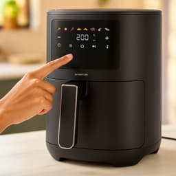 Inventum GF351HLDB Airfryer - 3,5L - 8 programma's - 80-200 °C - PFAS-vrij - Tot 3 personen - Zwart — thumbnail 4