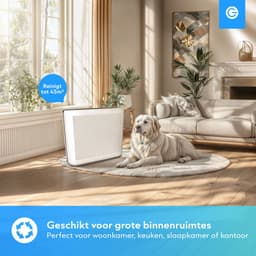 Luchtreiniger XL met App - 360 m3 - Air Purifier - Luchtreinigers met HEPA Filter en Ionisator - Werkt tegen Huisstofmijt, Hooikoorts, Allergie - Silvergear — thumbnail 5