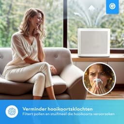 Luchtreiniger XL met App - 360 m3 - Air Purifier - Luchtreinigers met HEPA Filter en Ionisator - Werkt tegen Huisstofmijt, Hooikoorts, Allergie - Silvergear — thumbnail 3