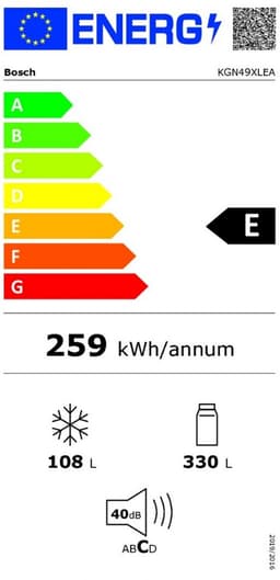 Bosch KGN49XLEA - Serie 4 - Koel-vriescombinatie - Extra breed - RVS - NoFrost nooit meer ontdooien - VitaFresh: houdt etenswaren langer vers in gekoelde lades — thumbnail 12