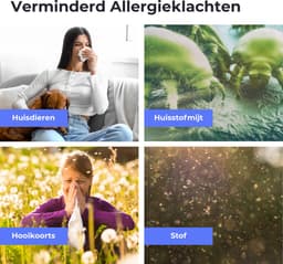 Atmosed 5-in-1 Luchtreiniger - Air Purifier - HEPA H13 Filter - Koolstof Filter - CADR 420 m³- 60 m² - Automatische stand - Luchtfilter tegen Hooikoorts, Allergie, Stof en Huisstofmijt - Luchtkwaliteitsindicator - Ionisator - UV Sterilisator — thumbnail 12
