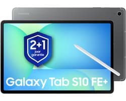 Samsung Galaxy Tab S10 FE Plus - Wi-Fi - 256GB - Gray + 1 jaar extra garantie
