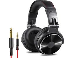 OneOdio Pro 10 - koptelefoon met microfoon - inklapbaar - muziek|studio|DJ (zwart)