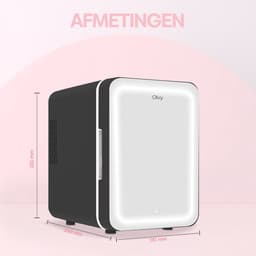 Olvy Skincare Fridge - Mini Koelkast - Skincare Koelkast - Inclusief E-Book - Make-up Koelkast - 4 Liter — thumbnail 3