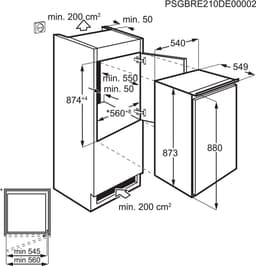 AEG OSK5O88ES - Inbouwkoelkast - 142 liter — thumbnail 6