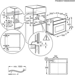 AEG KME768080T - Combi-oven - 43 liter - 1000 Watt magnetron - Mat zwart — thumbnail 3