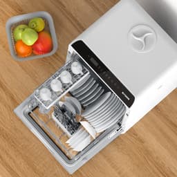 Mini Vaatwasser - Campingvaatwasser - met APP - 900W - 5 L - Geschikt voor keukens, kantoren, caravans — thumbnail 4