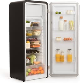 CREATE - Koelkast in retrostijl - Zwart - Handvat Zwart - FRIDGE RETRO 281L — thumbnail 6