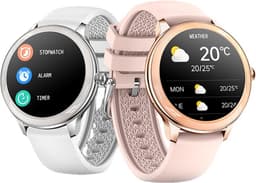 Darenci Smartwatch Flair Pro  - Smartwatch dames -Smartwatch heren -Activity Tracker- Touchscreen -Bluetooth bellen -Met extra bandje -Horloge -Stappenteller -Bloeddrukmeter -Verbrande calorieën -Zuurstofmeter -Spatwaterdicht -Zwart — thumbnail 22