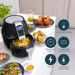 Princess Digitale Airfryer XL 182021 - Heteluchtfriteuse - 3.2 liter - 8 voorgeprogrammeerde programma’s - Inclusief grillrek - Zwart — thumbnail 6