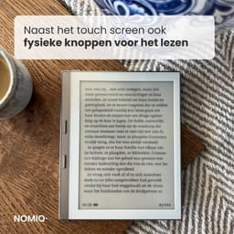 Nomiq Booq Go E-reader (inclusief cover) - 6 inch E-ink Scherm - 32GB Opslag - Grijs - Compact - Ruimte voor duizenden boeken - Zonder schermverlichting — thumbnail 6
