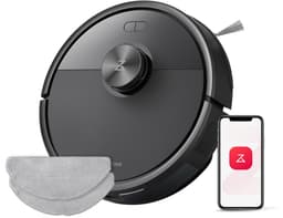 Roborock Q7 M5 Set–Robotstofzuiger met dweilfunctie–10000 Pa sterke zuigkracht–Dubbel antiklitsysteem– 150 min gebruiksduur– LiDAR-navigatie–Stofzuigerrobot voor tapijt– Dierenharen–Zwart–Q5 PRO Upgrade–2 Dweilen — thumbnail 1