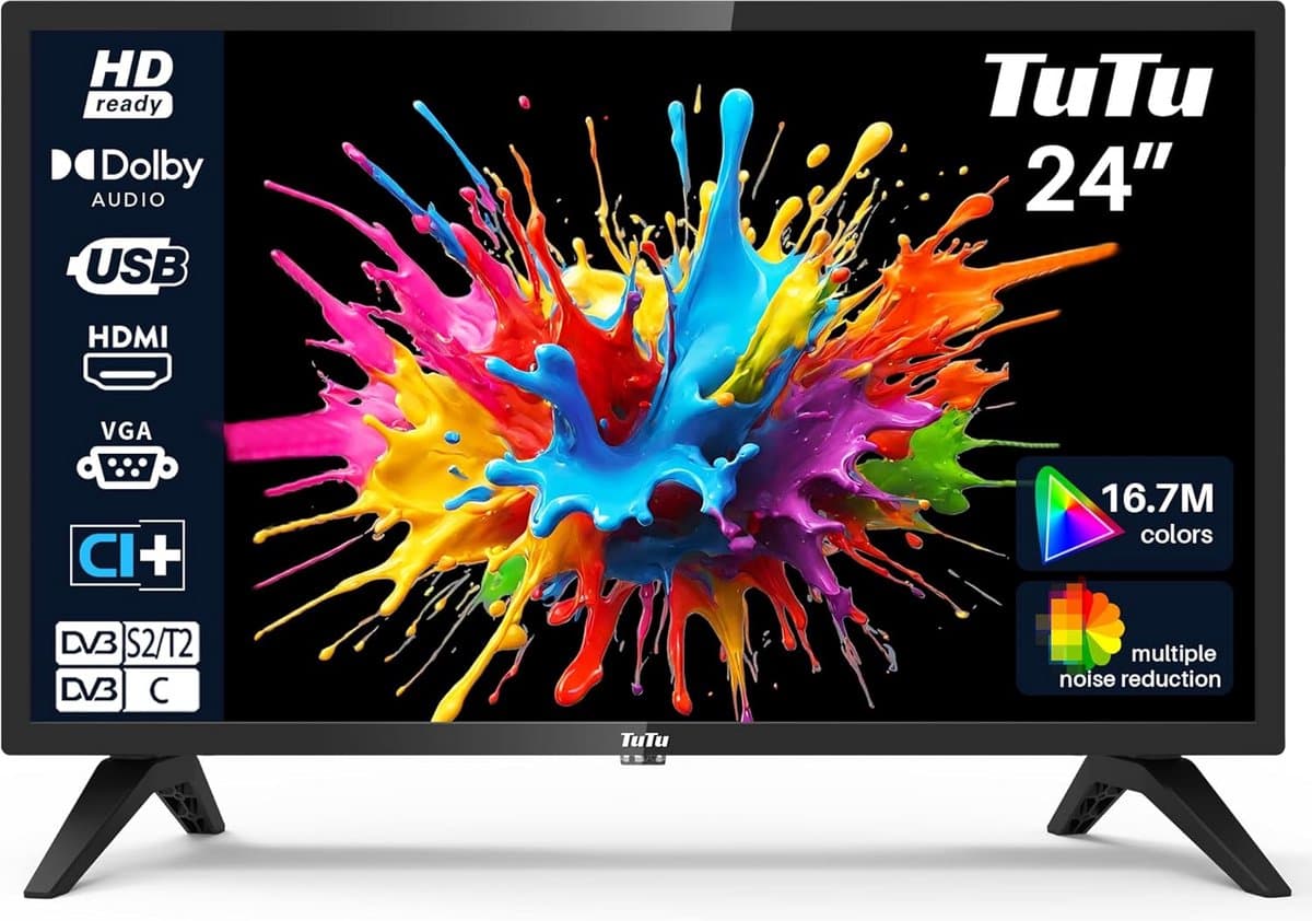 24 inch tv - Full HD - geen Smart TV - voor thuisgebruik — afbeelding 1