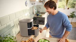 Bosch MAF462C0 Airfryer - Serie 4 - 6,1L - Ontdooifunctie - Dual heating - Warmhoudfunctie - 7 programma's - Tot 4 personen - Dark cream — thumbnail 4