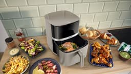 Bosch MAF462C0 Airfryer - Serie 4 - 6,1L - Ontdooifunctie - Dual heating - Warmhoudfunctie - 7 programma's - Tot 4 personen - Dark cream — thumbnail 13