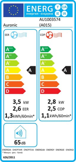 Auronic Mobiele Airco - 10.000 BTU - 4-in-1 - Airconditioning met 2 Raamafdichtingskits - Ventilator - Ontvochtiger - Tot 25m² - Zwart — thumbnail 2