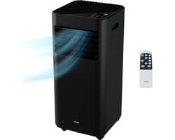 MOA Mobiele Airco - 9.000 BTU - 3-in-1 - Met Afstandbediening - Tot 30m² - Airconditioner met Ontvochtigingsfunctie - Raamafdichtingskit - Zwart