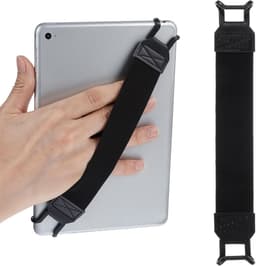 Antislipband voor tablets - 3*20 cm - Geschikt voor tablets van 7,8 tot 13 inch - Veiligheidsband voor tablets - Ook geschikt voor mobiele telefoons en e-readers - Bediening met één hand - Voorkomt vallen - Vermindert de druk op de vingers — thumbnail 3