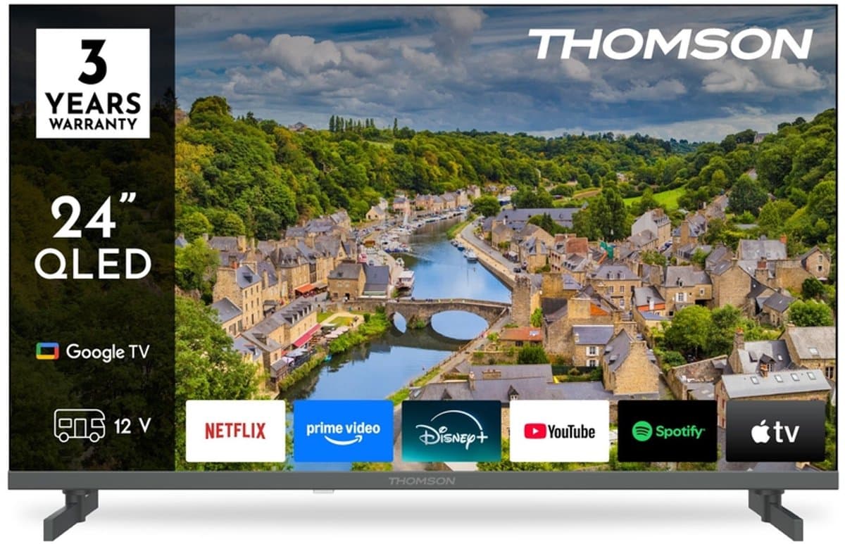 Thomson 24HQG3S15C tv 61 cm (24") HD Smart TV Wifi Grijs — afbeelding 1