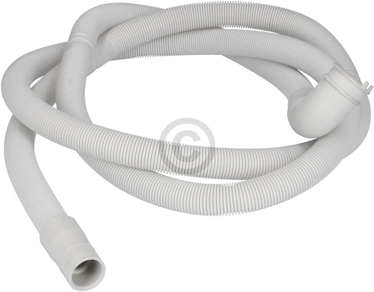 Universele Afvoerslang voor Wasmachine en Droger - 2,4 Meter - Kunststof Grijs — afbeelding 1