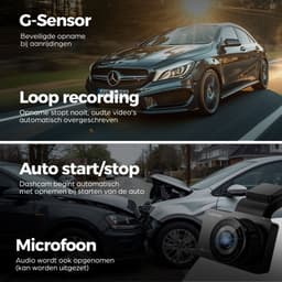 AZDome M63 Lite 1CH dashcam - Ultra 4K resolutie - Wifi - Parkeermodus - 3,0 inch IPS lcd - dashcam voor auto — thumbnail 5