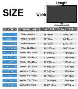 Universele TV Hoes 32-80 Inch – Bescherming tegen Stof en Krassen voor Binnen — thumbnail 4